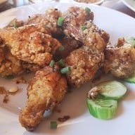 เมนูของร้าน เจ๊นาผัดไทยกุ้งสด
