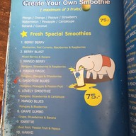 เมนู Smoothie Blues
