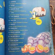 เมนู Smoothie Blues