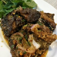 เมนูของร้าน ตำแหล Central Marina