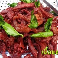 หมูเนื้อแดดเดียวคุณเชียร์ ตลาดrca