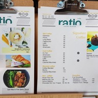 เมนู Ratio coffee relation ลาดพร้าว ซ.19