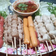 หมูปิ้งโบราณ-ครัวในบ้าน .