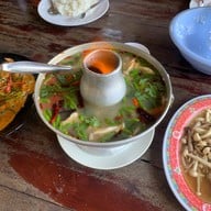 เมนูของร้าน ร้านปลาเขื่อนทองผาภูมิ
