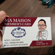 เมนู Ma Maison Restaurant Donki Mall Thonglor