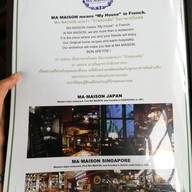 เมนู Ma Maison Restaurant Donki Mall Thonglor