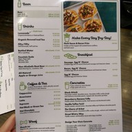 Menu of shake shack  russia arbat st.