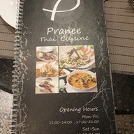 เมนู Pranee Thai Cuisine