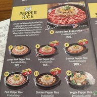 เมนู Pepper Lunch เดอะมอลล์ บางแค