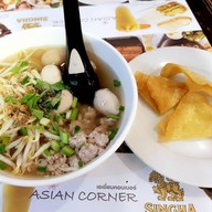 เมนูของร้าน Asian corner สนามบินสุวรรณภูมิ