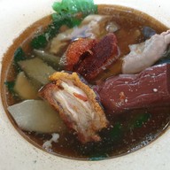 เมนูของร้าน อ้วนเลือดหมูใบยา ท่าอิฐ