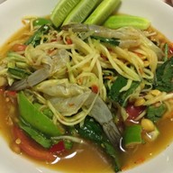 เมนูของร้าน ส้มตำเจ๊กุ้งรังสิต เดอะแพลนท์รังสิตคลองหลวง