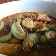 เมนูของร้าน ร้านปลาเขื่อนทองผาภูมิ