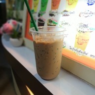 เมนูของร้าน ชาไข่มุข ละมุนชา  ตลาดนัดหนองผักชี