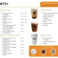 เมนู Heeretea ฮีรีที งามวงศ์วาน 48