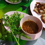 เมนูของร้าน จ่าเหลา หมูทอด