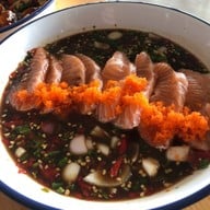 เมนูของร้าน ตำปากเปิด หาดวอนภา
