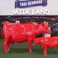 หน้าร้าน Thai-Denmark Milk Land โรงงาน อ.ส.ค.มวกเหล็ก