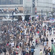 บรรยากาศ Shibuya Crossing