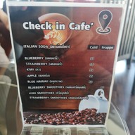 เมนู Check In Cafe