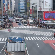 บรรยากาศ Shibuya Crossing