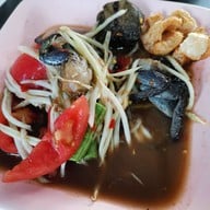 เมนูของร้าน ส้มตำมุมทอง บางกรวย