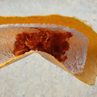 เมนูของร้าน ขนมเบื้อง หน้าท่าเรือเจริญสุนทร