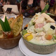 เมนูของร้าน สวนผัก โอ้กะจู๋ สันทราย