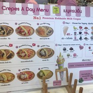 เมนู Crepes a day The Mall Korat