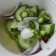 เมนูของร้าน นายตี๋ลูกชิ้นปลากราย 3 รส ทอดมันปลากราย สวรรค์วิถี