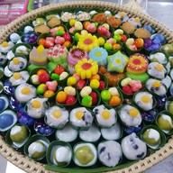 ขนมไทยโบราณ ซิ้มหน้าใหญ่ ตลาดมหาชัย