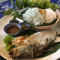 เมนูของร้าน วัดเทพฯ เมี่ยงปลาเผา