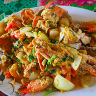 เมนูของร้าน ร้านครัวโพธิ์ทะเลซีฟู๊ด สาขลา