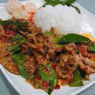 เมนูของร้าน ฎ คุณสั่งเราส่ง อาหารตามสั่ง /ข้าวขาหมู /ข้าวหมูแดง หมูกรอบ _