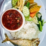 เมนูของร้าน บ้านน้ำพริก ทิวสนโดม มธ
