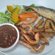 เมนูของร้าน บ้านน้ำพริก ทิวสนโดม มธ