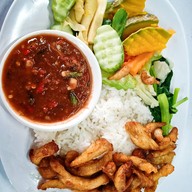 เมนูของร้าน บ้านน้ำพริก ทิวสนโดม มธ