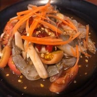 เมนูของร้าน ป.ปลาเผา บางแสน