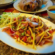 เมนูของร้าน ป.ปลาเผา บางแสน