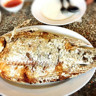 เมนูของร้าน ป.ปลาเผา บางแสน