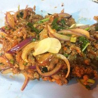 เมนูของร้าน ป.ปลาเผา บางแสน