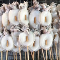 เมนู เจ้การหมึกย่างเป่าปาก  By.สวยขายหมึก สมุทรปราการ