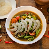 เมนูของร้าน ตำเส้นเล็ก สาขาแรก