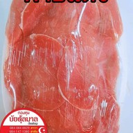 เมนูของร้าน เนื้อวัวสด สไลด์ เนื้อไก่ ร้านฮาซันบัยตุ้ลมาล ตลาดบางกะปิ ฮาลาล