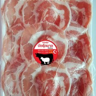 เมนูของร้าน เนื้อวัวสด สไลด์ เนื้อไก่ ร้านฮาซันบัยตุ้ลมาล ตลาดบางกะปิ ฮาลาล