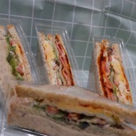 At home. (Good food is good mood.)