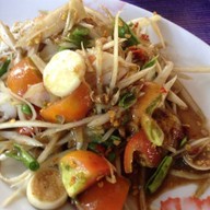 เมนูของร้าน ส้มตำกุหลาบ เจ้าเก่า