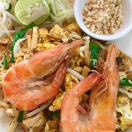 เมนูของร้าน ผัดไทยเจ้หนู สี่แยกสนามบิน