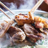 เปี๊ยกหมูกระทะ ย่างให้พร้อมทานเริ่มต้ม 65  บาท 🔥🔥                    อาหารจานเดียว  จานด่วน หมูย่าง กุ้งเผา สุกี้ หมูกระทะ ชาบู