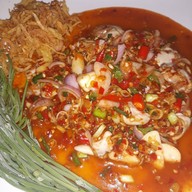 เมนูของร้าน ร้านสารพัดตำเมี่ยงปลาเผาไทนคร ศรีสงคราม